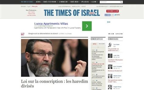 the times of israel en français.
